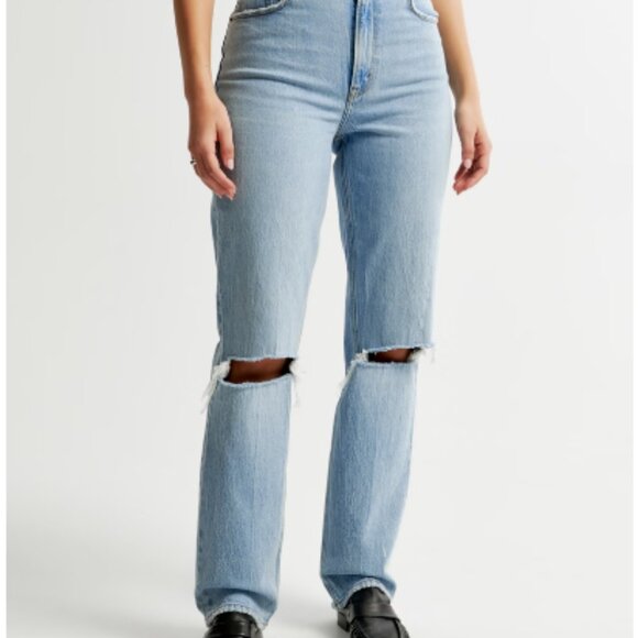 Abercrombie & Fitch - The 90s Straight Ultra High Rise - CURVE LOVE - 8/29 - Picture 8 of 9